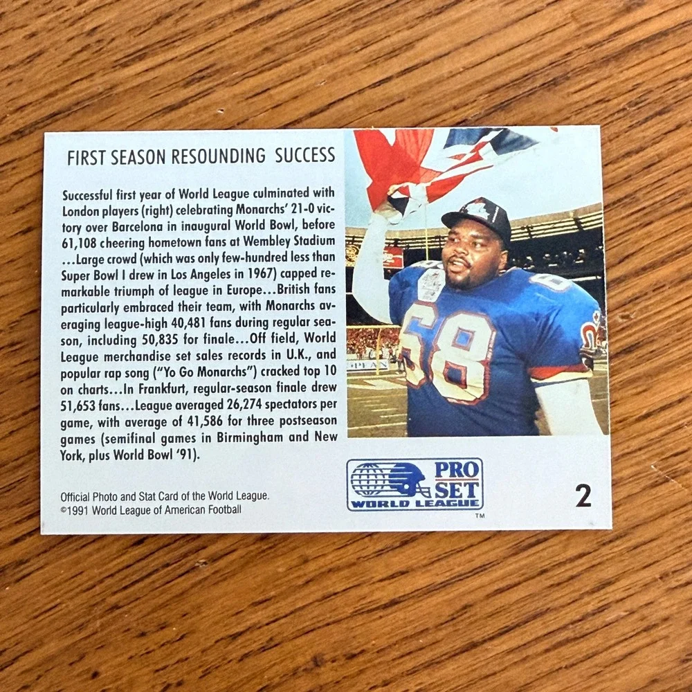 Pro Set 1991 World League Trading Cards Complete Set 1-150 Vintage Football 1991